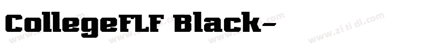 CollegeFLF Black字体转换